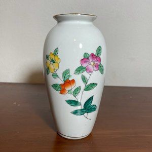 Home Stuff VTG Midcentury 6” Porcelain Floral Vase